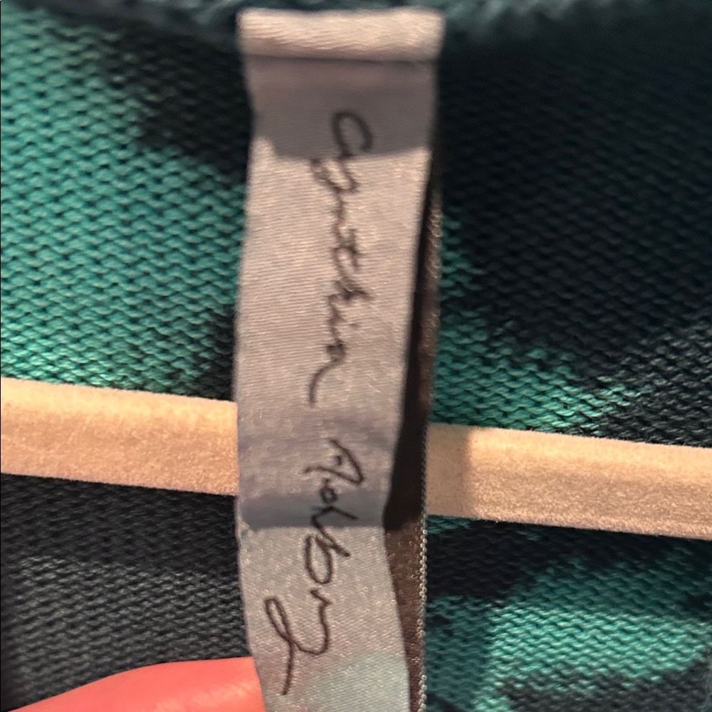 Teal and Navy Tie-Dye Cardigan - Picture 2 of 5